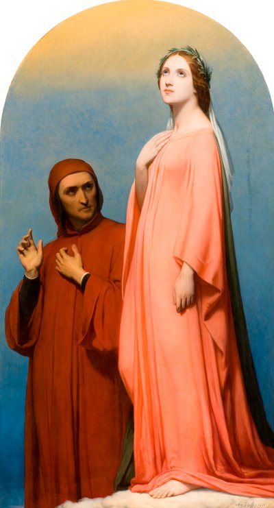 The Vision: Dante and Beatrice by Ary Scheffer